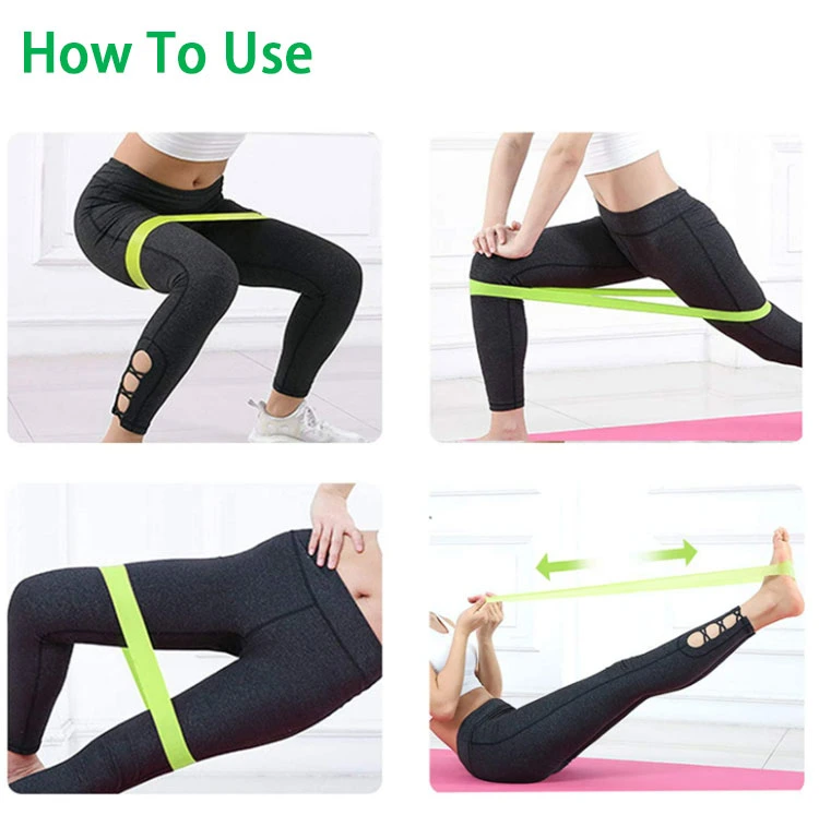 Elastic Rubber Band Gym Yoga Exercise Fitness Resistance Bands