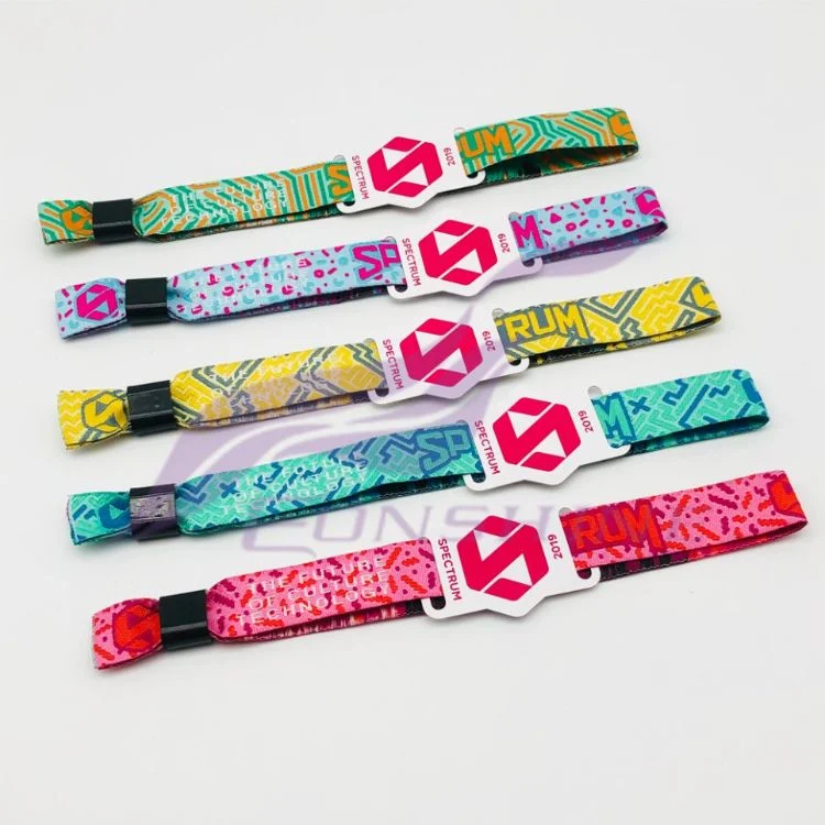 Custom RFID Wristbands with Chip Plastic Tags NFC Wrist Band Fabric Wristband for Events