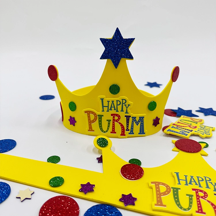 Yellow Crown Hat for Birthday Party Hats Children Kids Gifts EVA Foam