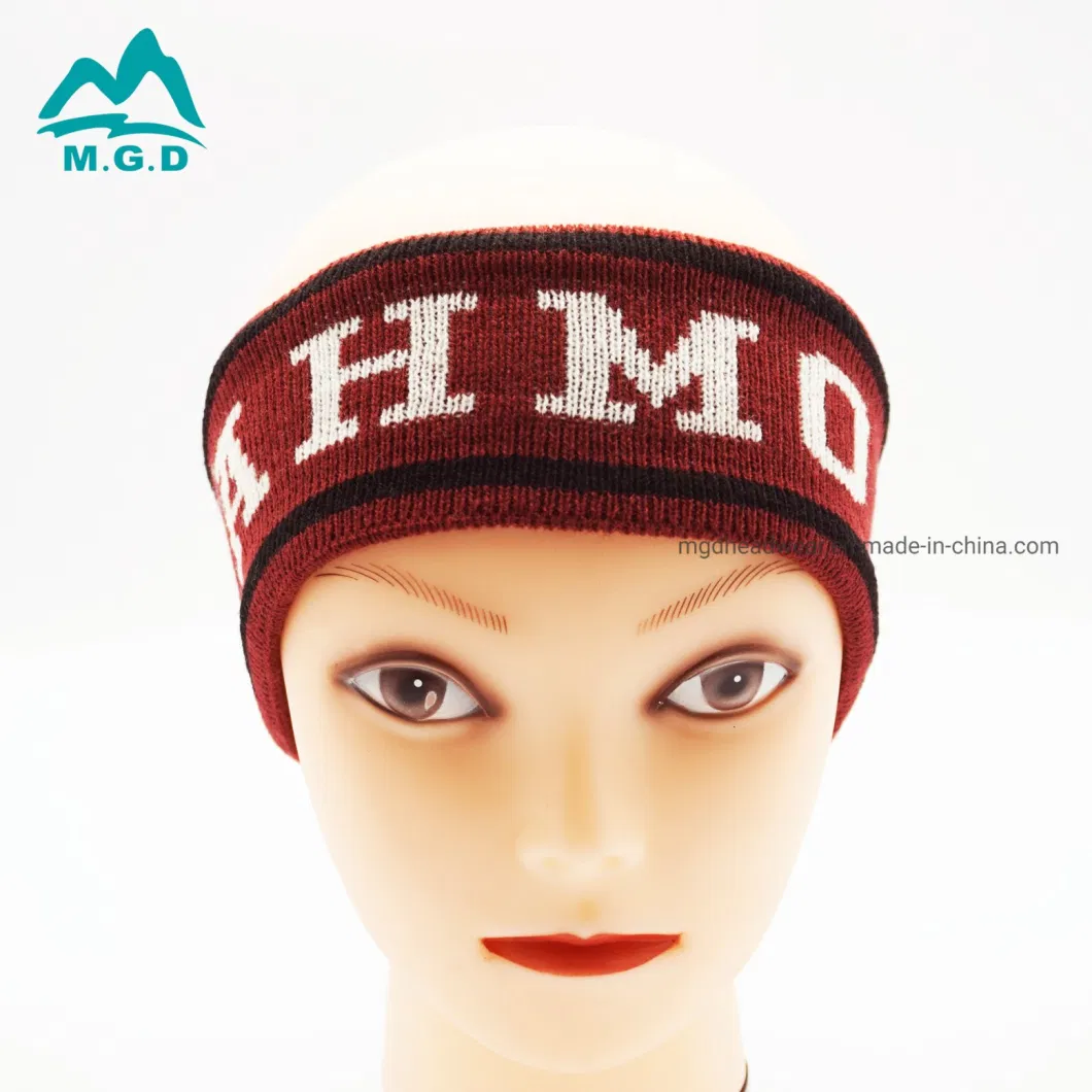 Popular Fashion Sports High Quality Custom Knitted Head Band