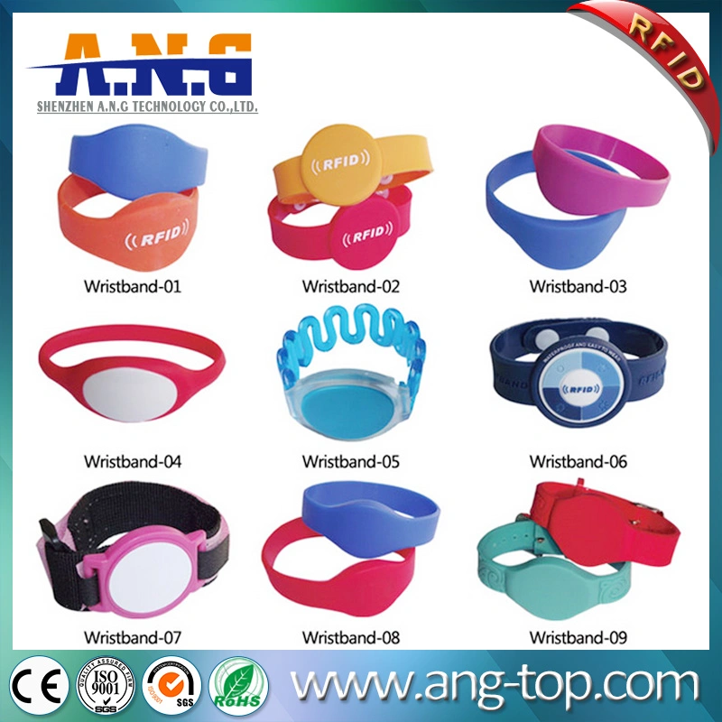 Waterproof Silicone RFID Bracelet Wristband for Football Ticket