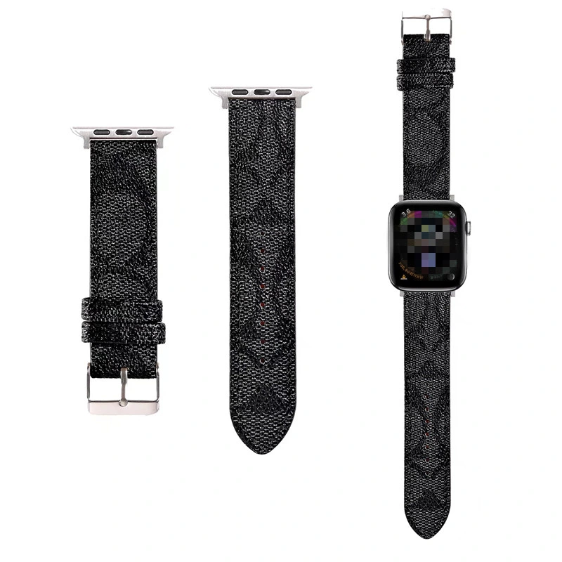 Luxury High Quality for Apple Watch Bands for iWatch8 7 6 5 38 42 44 41 45 49mm Designer Leather Watch Strap Woman