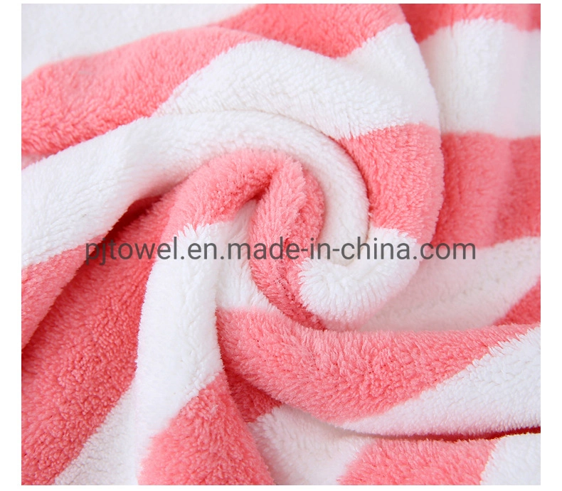 Wholesale Price Super Water Absorption Velvet Micro Fiber Hair Turban Coral Fleece Wrap Towel