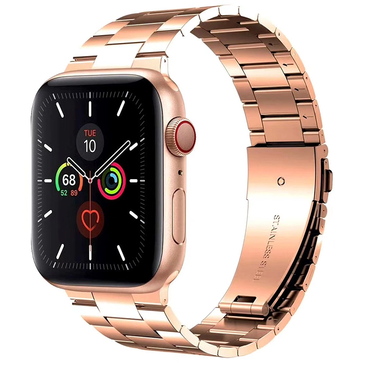 2.5mm Ultra Thin Bands 38mm 40mm Strap Stainless Steel Bands for Apple Watch 5, 42mm 44mm Metal Bracelet Adapter for Iwatch 6