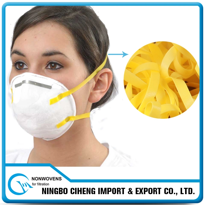 Wholesale Elastic Tape Respirator Yellow Flat TPU Elastic Band