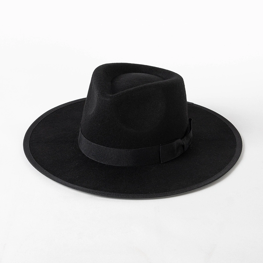 Fashion Custom Fedora Hats 100% Wool Felt Hats Wholesale with Hat Band