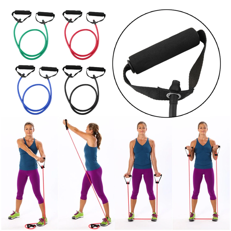 5 Levels Resistance Bands with Handles Yoga Pull Rope Elastic Fitness Exercise Tube Band