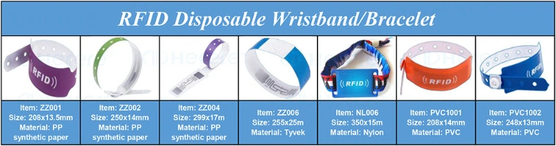 Factory Price RFID Braided Wristband 125kHz RFID Silicone Wristbands with Qr Code