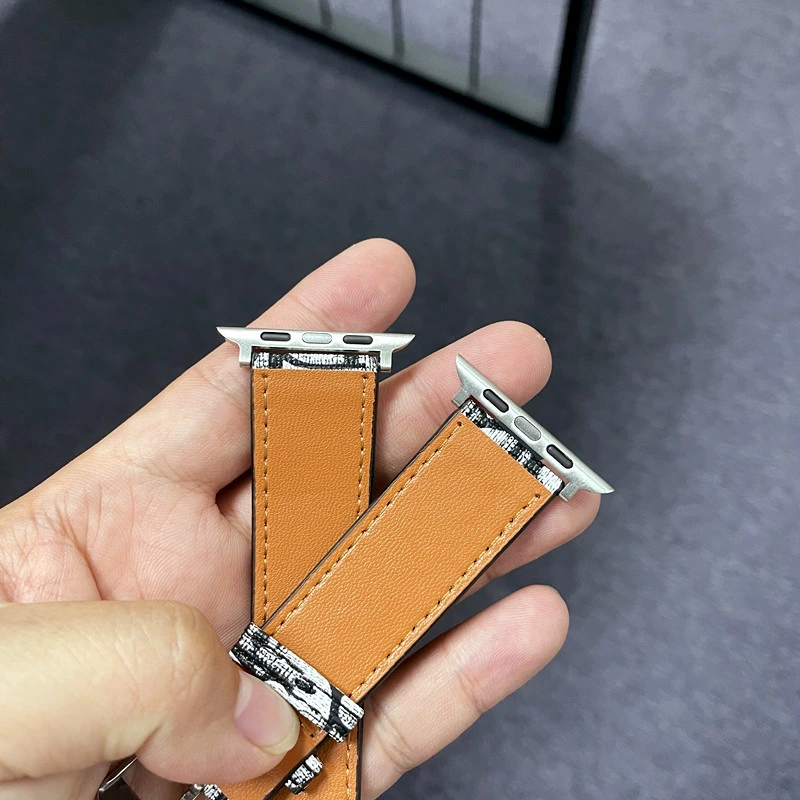 Luxury High Quality for Apple Watch Bands for iWatch8 7 6 5 38 42 44 41 45 49mm Designer Leather Watch Strap Woman