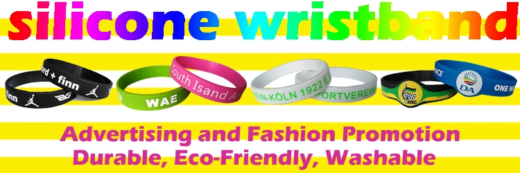 Customized Printed Luminous Silicone Wristband for Marathon Sports Wristband Promotion Gift