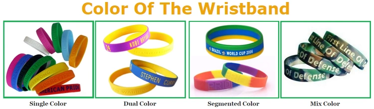 Customized Printed Luminous Silicone Wristband for Marathon Sports Wristband Promotion Gift