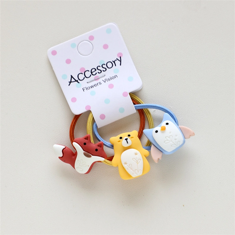 3PCS Cartoon Clouds Rainbows Princess Headwear Kids Elastic Hair Bands