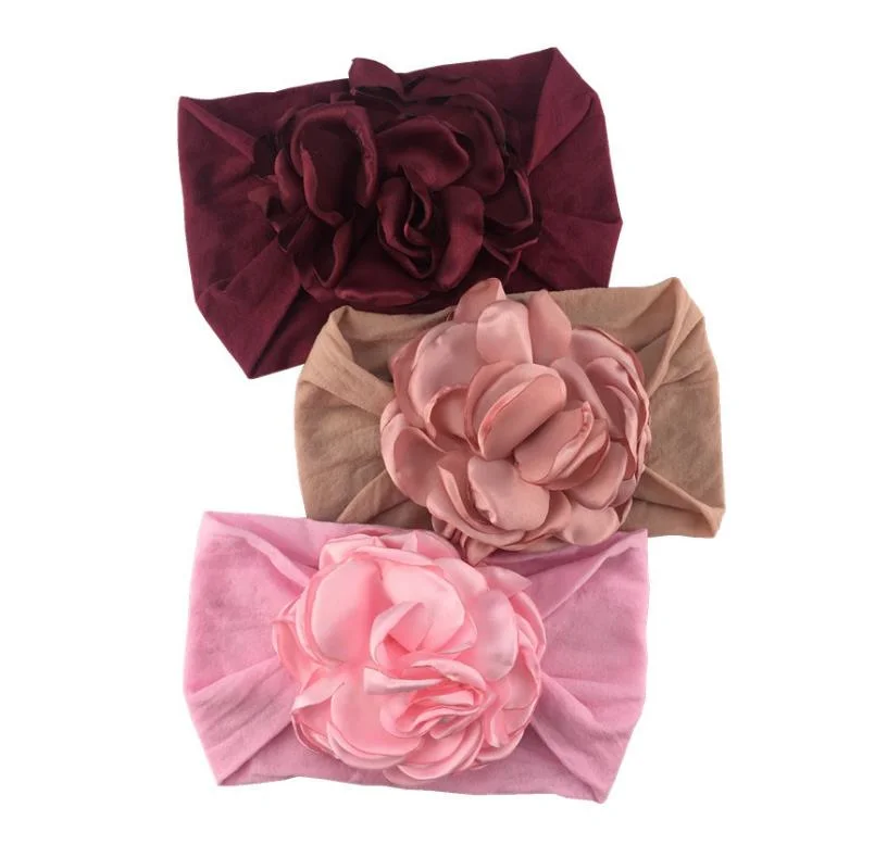 Flower Nylon Headband High-Quality Children&prime;s Baby Headwear Head Band