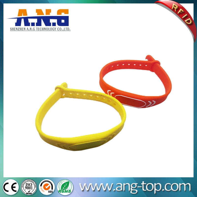 New Type Orange Red Silicone NFC Wristband for Activities