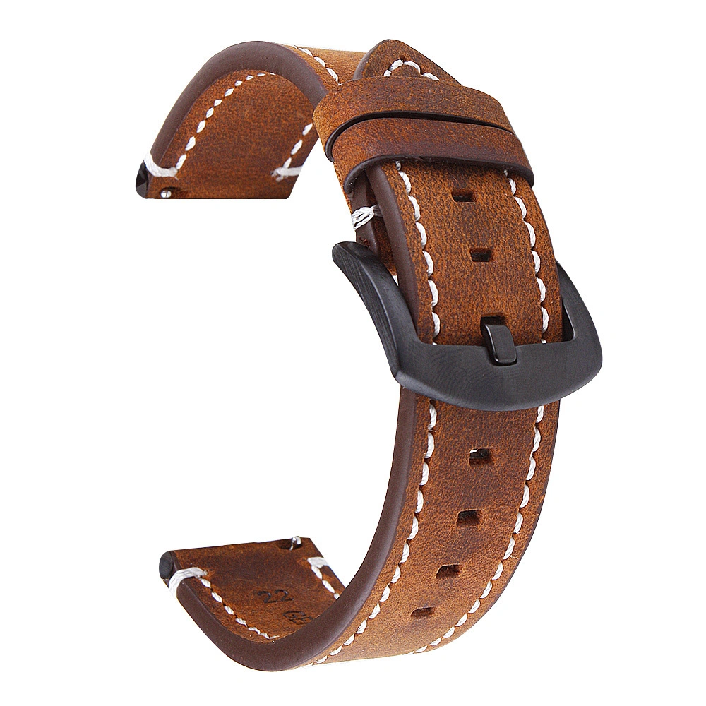 Custom 18mm 20mm 22mm 24mm Watch Strap Luxury Vintage Genuine Leather Watch Band