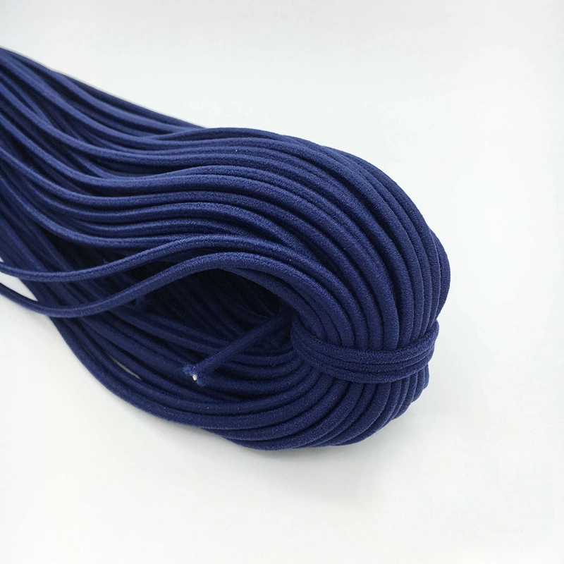 Custom Braided Bicycle Elastic Rope Band Cord Earloop Elastic Latex Natural Rubber Bands