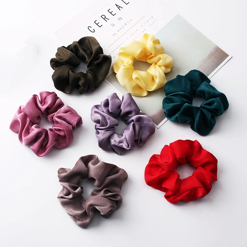 Hot Sales Satin Scrunchie Women Scrunchy Hair Band