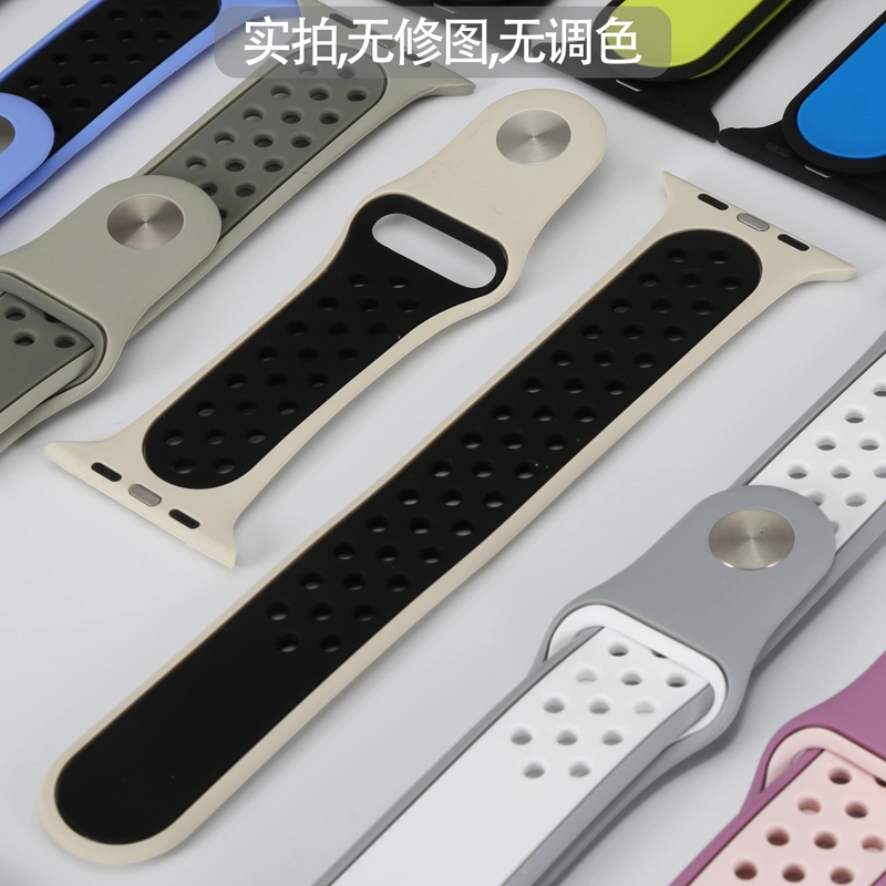 Soft Silicone Porous Watch Band for Nike/Xiaomi Sport Apple Watch 3/4 Men and Women