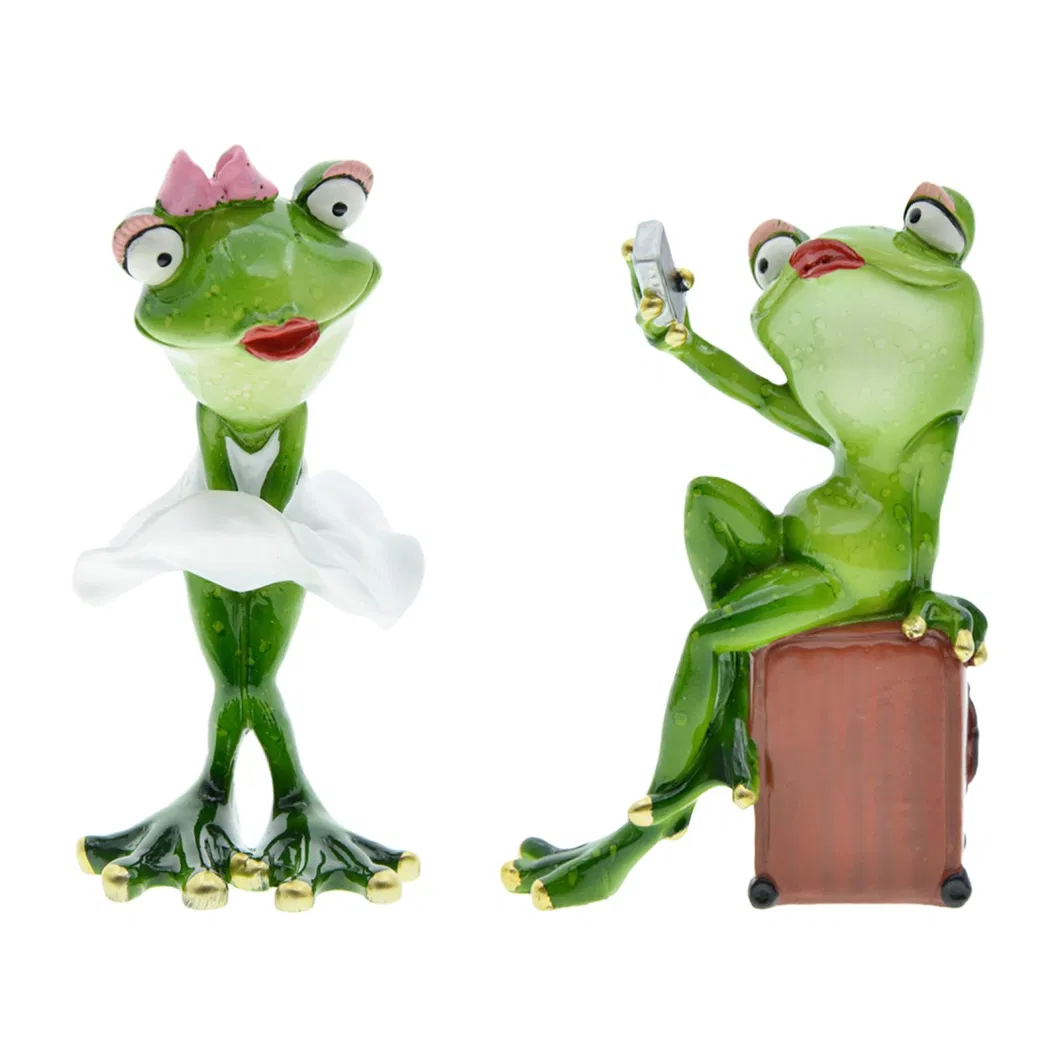 Creative Frog Resin Custom Ornaments Yoga Frog Home Decoration