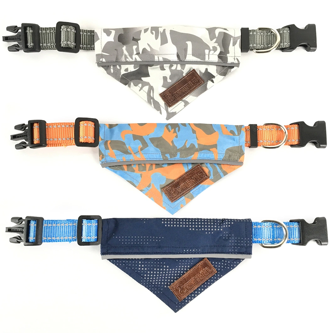 Printed Logo Dog Collar Bandanna Scarf