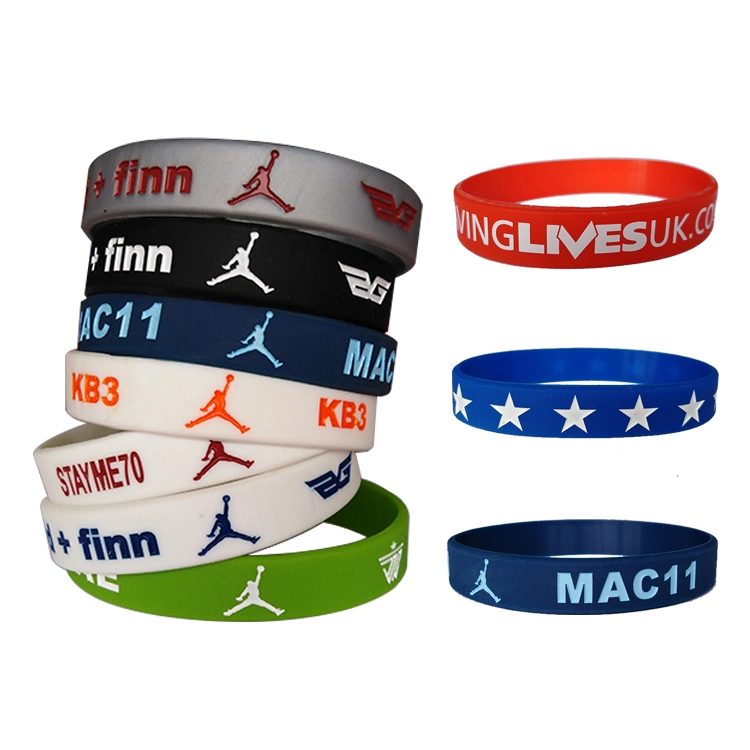 Wholesale Customized Logo Design Your Own Silicone Wristbands