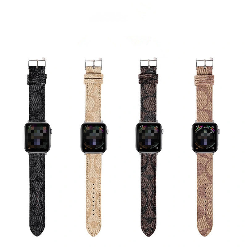 Luxury High Quality for Apple Watch Bands for iWatch8 7 6 5 38 42 44 41 45 49mm Designer Leather Watch Strap Woman