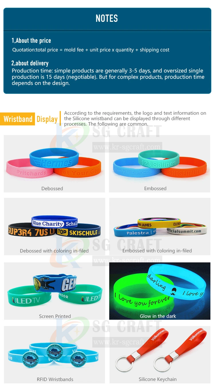 Factory High Quality Customized Printed Logo Wrist Band Bracelet Rainbow Rubber Adjustable Silicone Wristband