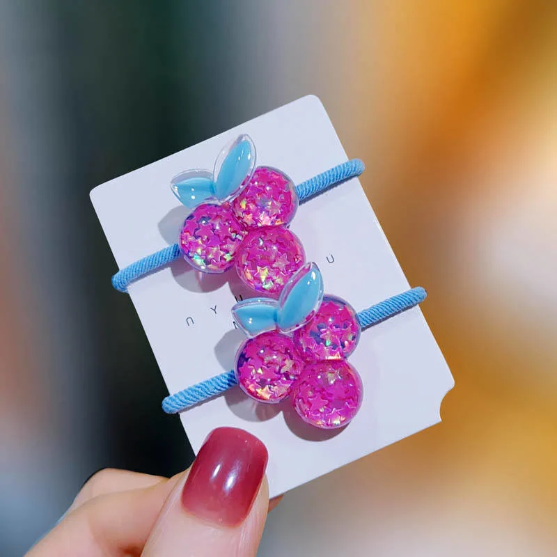 South Korea&prime;s New Children&prime;s Laser Sequin Flower Rubber Band