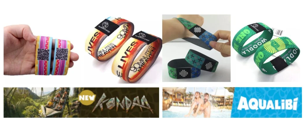 Custom Printable Logo Icode Slix Satin Ribbon Nylon Wholesale Woven Elastic Wristband