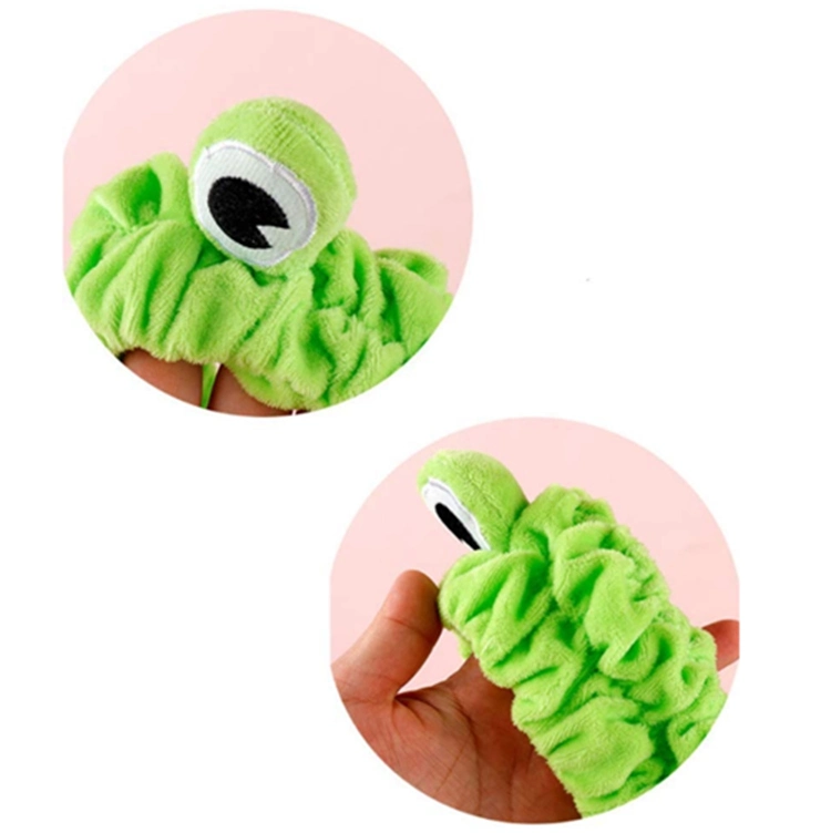 Girl SPA Yoga Beauty Green Funny Cute Frog Headband Elastic Beauty Headband