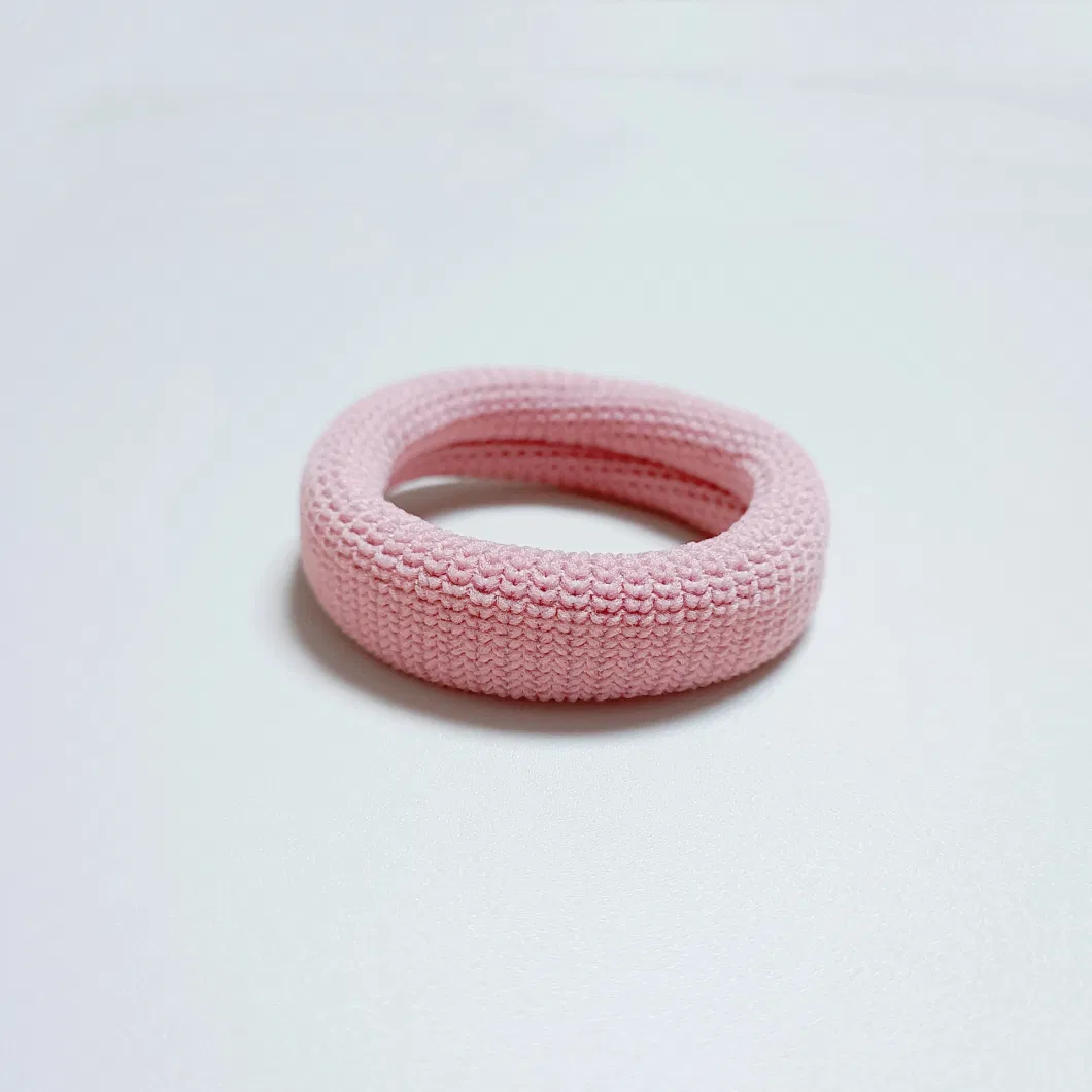 Colorful High Elastic Seamless Towel Scrunchie Thick Rubber Band