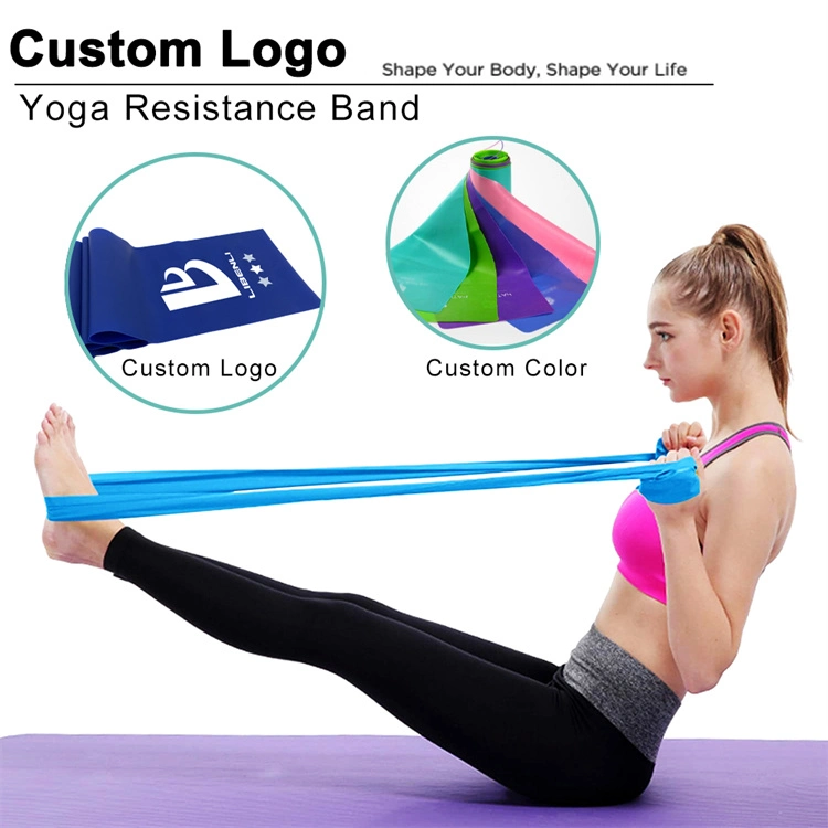 Gym Resistance Long Fitness Exercise Purple Color Yoga Tension Band