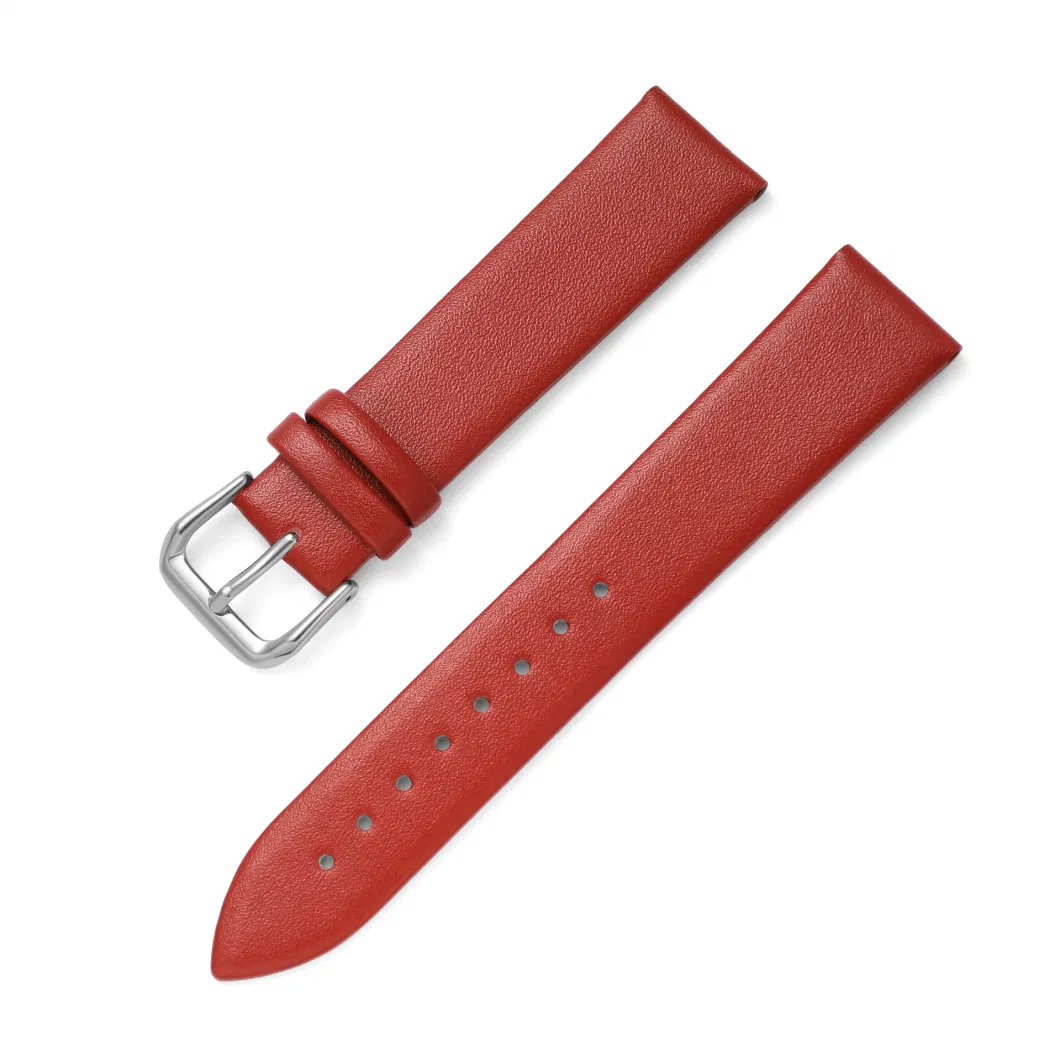 Replacement Classic Two Pieces Watch Band Padded Design Genuine Leather Watch Strap Replacement