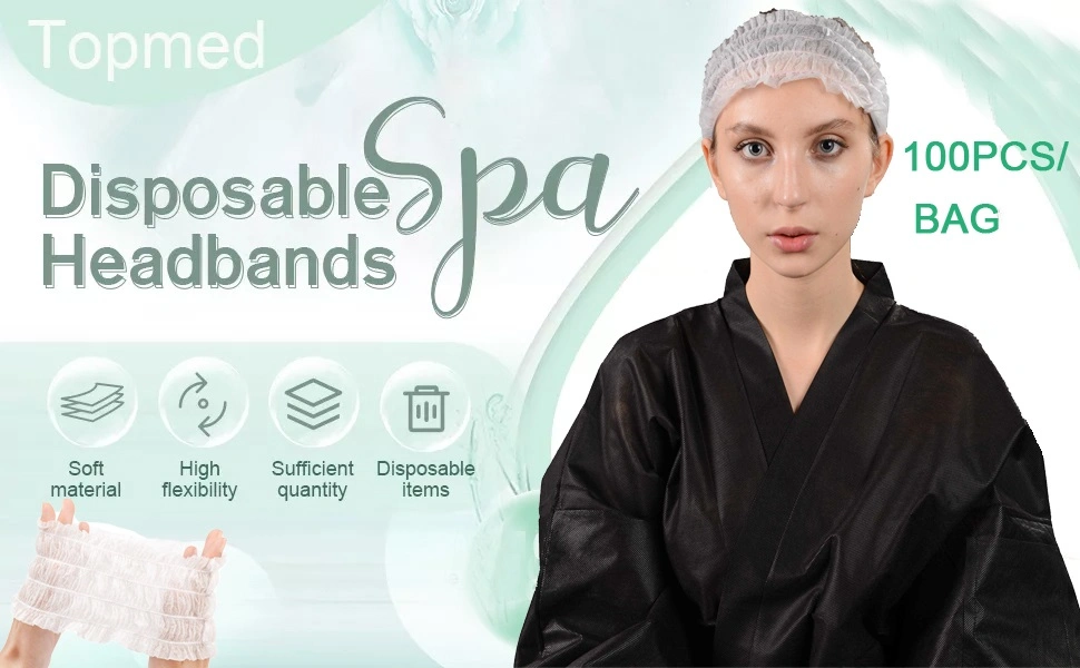 Colorful Disposable SBPP Lux Hair Band, Non-Woven Head Band for Beauty Salon