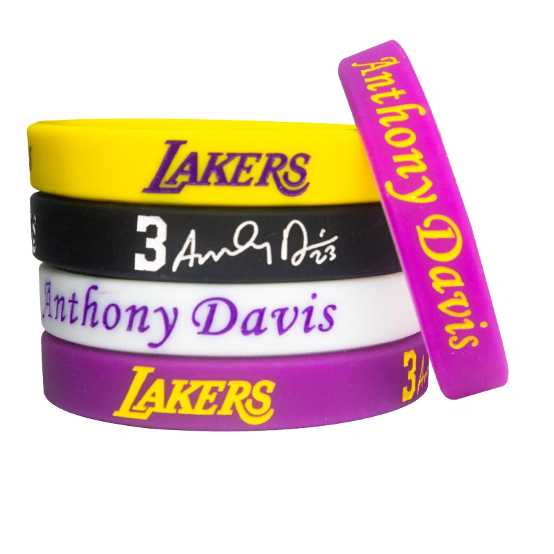 Kobe Bryant Custom Silicone Wristband Basketball Stars Sports Party One Inch Fat Wristband