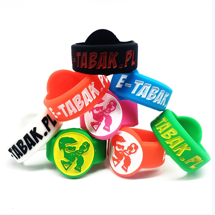 2024 Customized Your Own Brand Silicone Vape Ring Protective Decoration Debossed Ink Filled Silk Printing Logo 20mm/22mm/24mm or 26mm Vapor Band