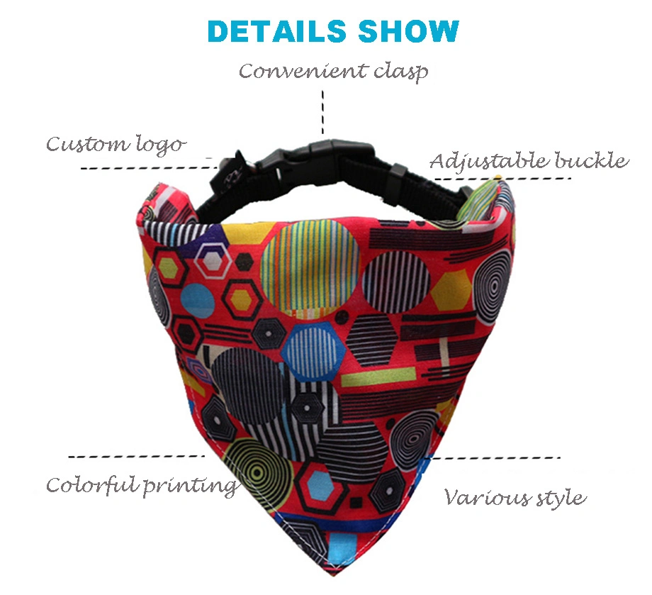 Sublimation Blanks Triangle Scarf for Cats Custom Printing Colorful Collar Dog Bandana