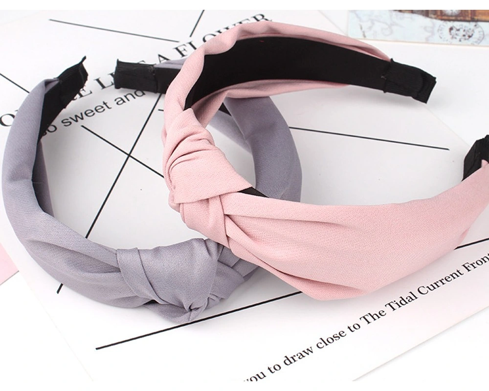 Wide Top Knot Hair Bands for Women Headdress