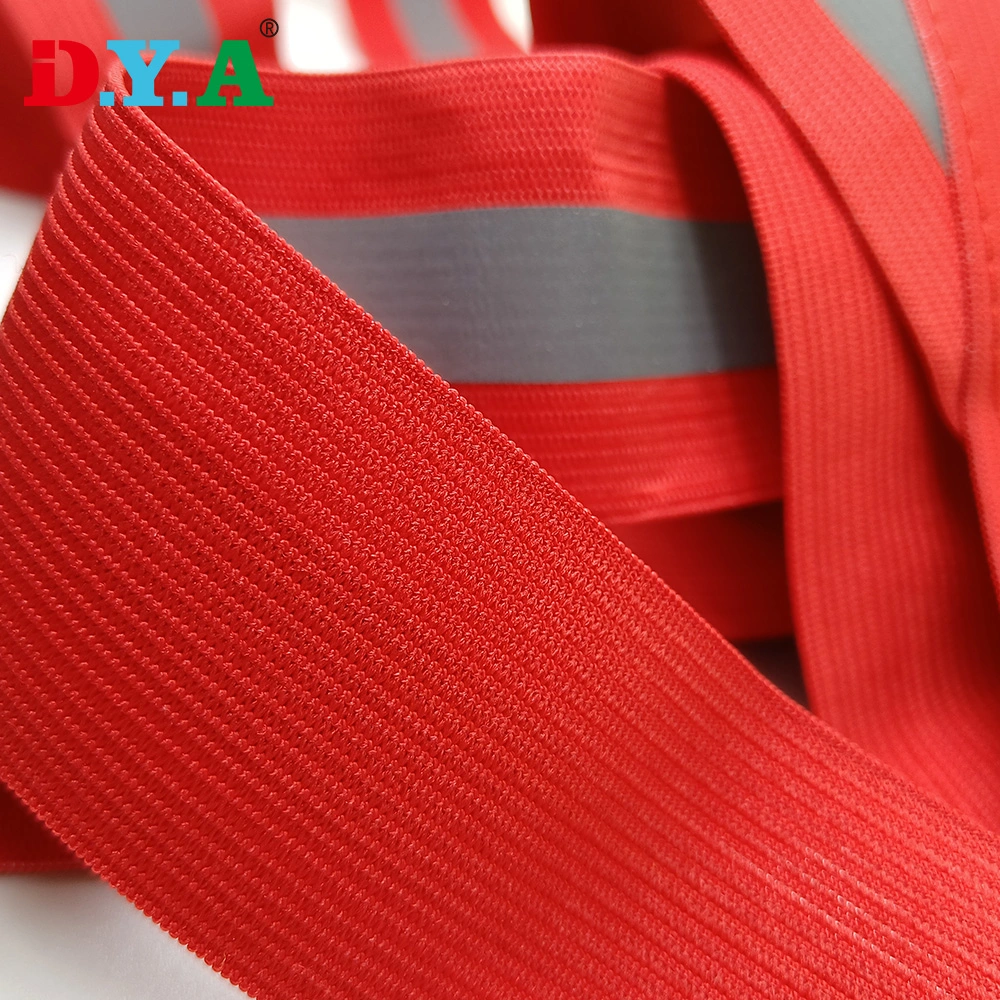 Custom Color Reflective Knitted Elastic Band for Reflective Vest