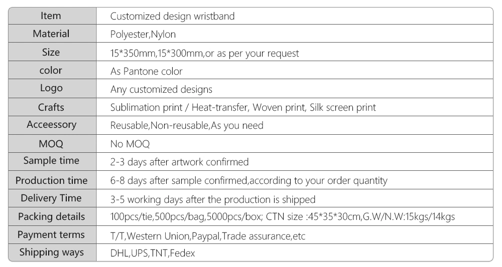 Flat Woven Wristband in Event Party Supplier