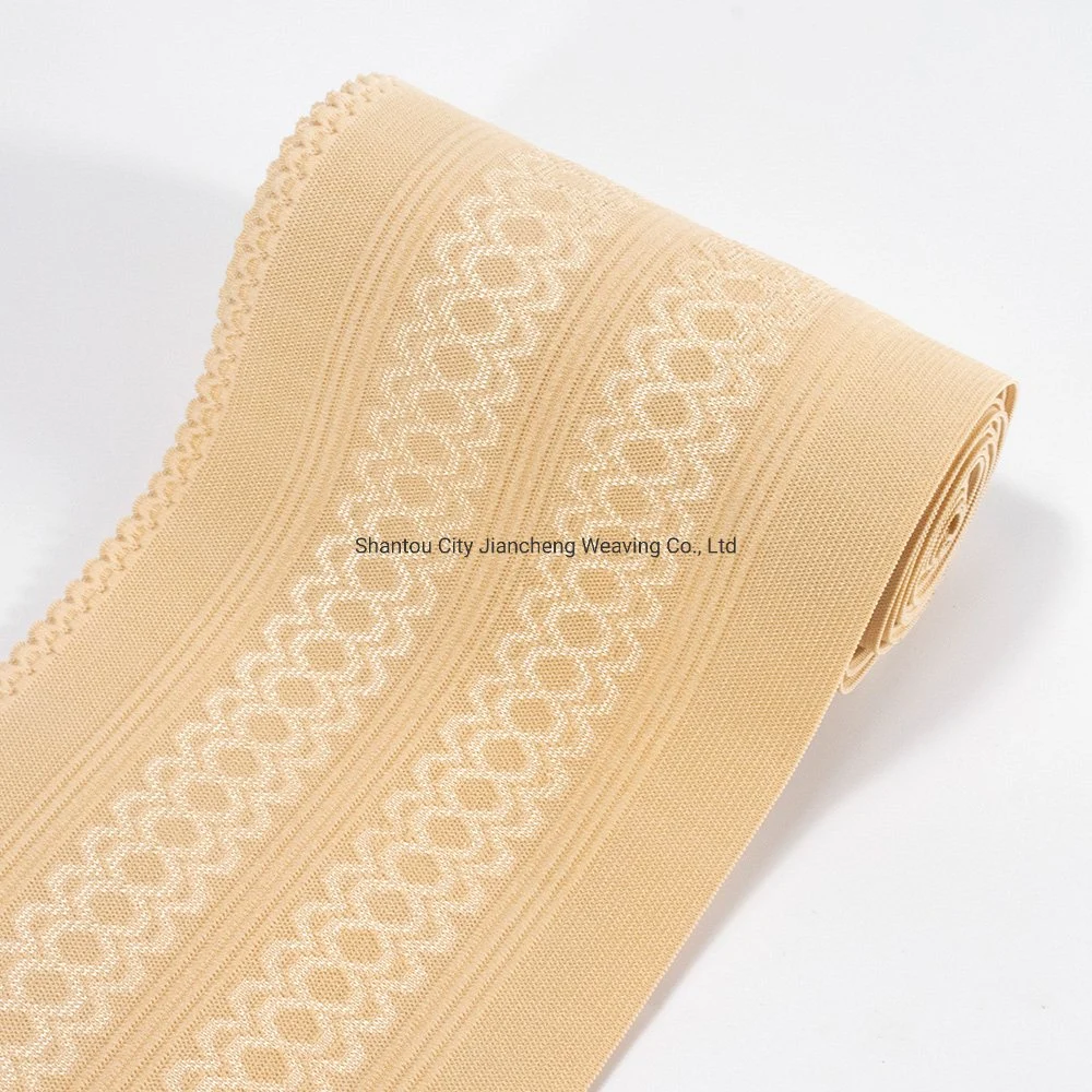 OEM Service Custom Medical Bandage Jacquard Printed Pattern Wide Fish Line Elastic Webbing Band for Medical Protecton