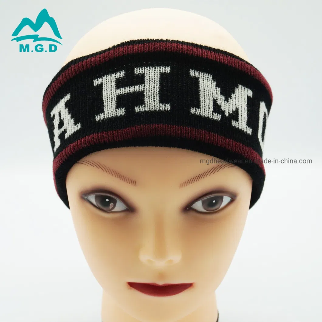 Popular Fashion Sports High Quality Custom Knitted Head Band