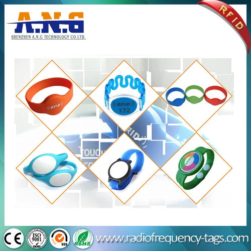 Waterproof Silicone RFID Bracelet Wristband for Football Ticket