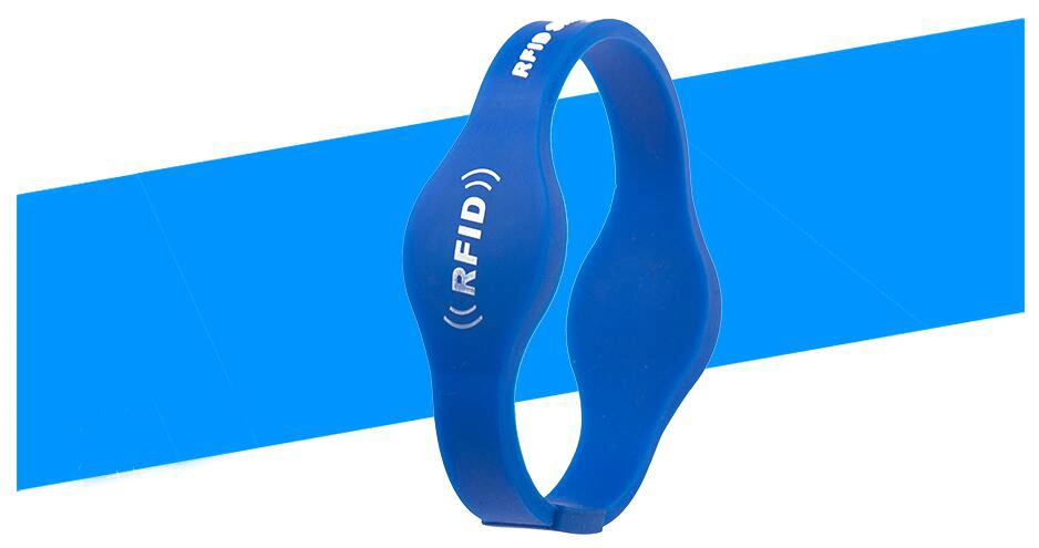 G018-65 Oblate Head Dual-Frequency RFID Silicone Wristband with T5577+H3 Chip