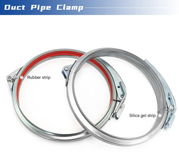 Air Duct Clamp Wide Band with Screw Dust Collection Ductwork Clamp