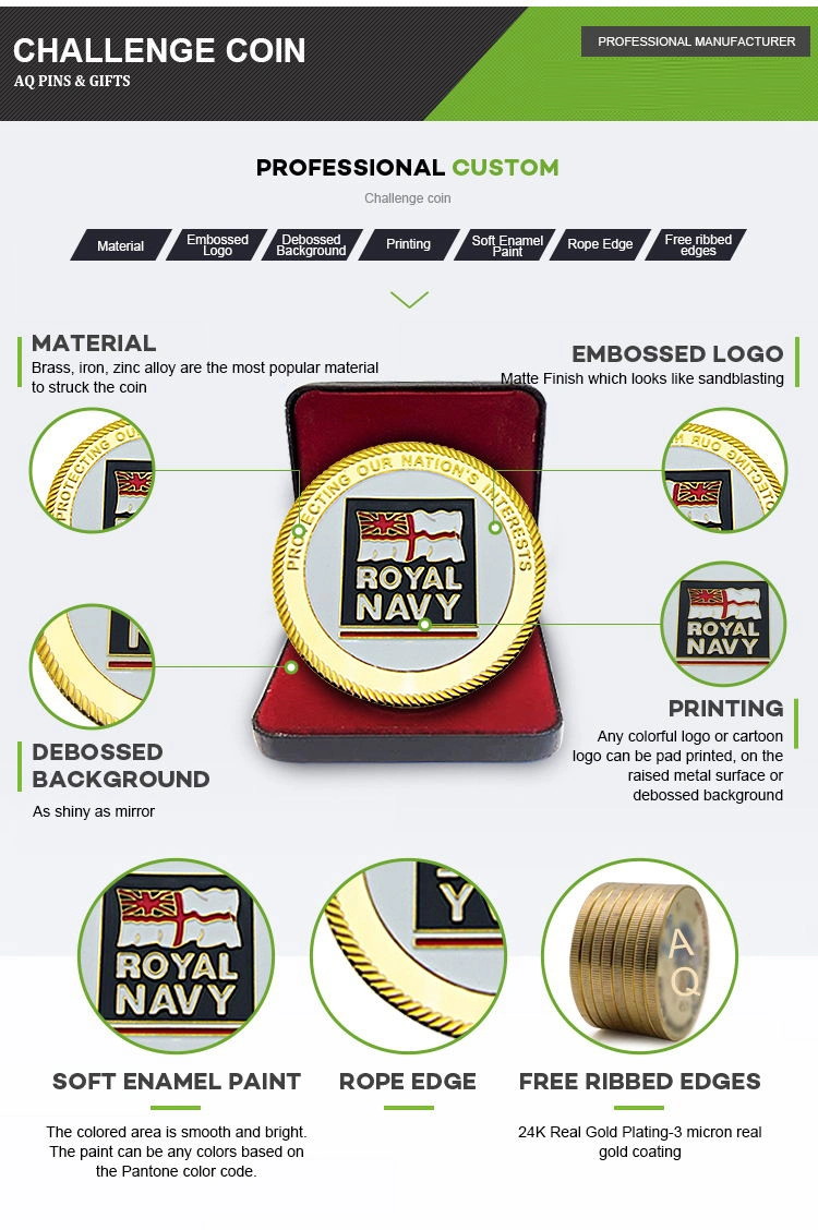 Factory Wholesale Metal Crafts Souvenir Corporate Awards Rss Military Navy Coins for Promotional Gifts (102)