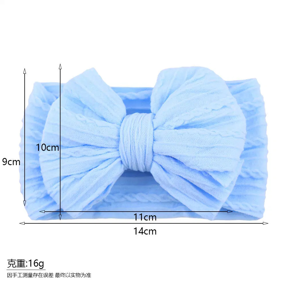 Bow Nylon Layers Headwear Kids Elastic Turban Headwraps Newborn Headband