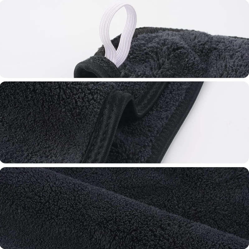 Double Layer Thickened Curly Long Hair Drying Hair Turban Microfiber Hair Drying Wrap for Women