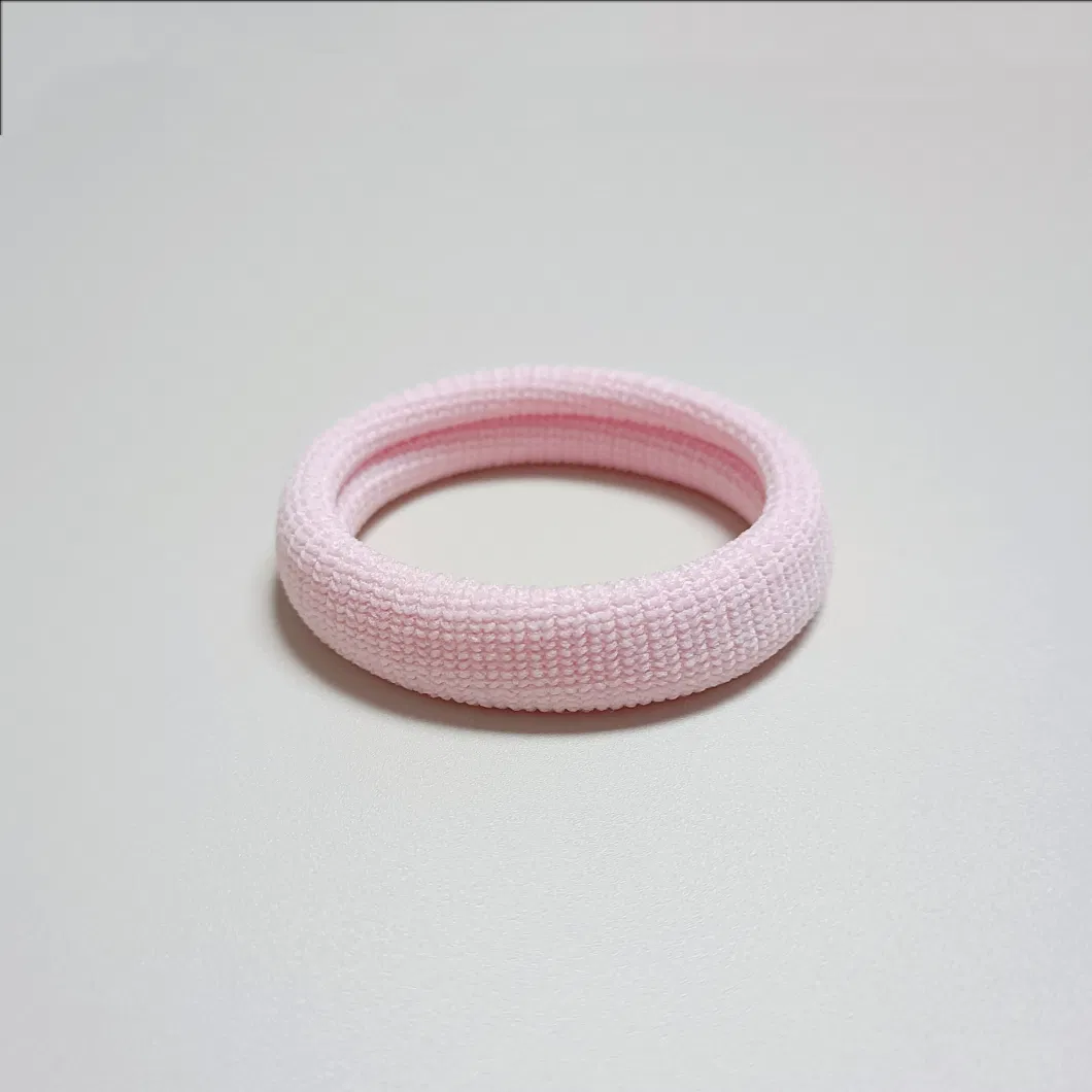 Colorful High Elastic Seamless Towel Scrunchie Thick Rubber Band