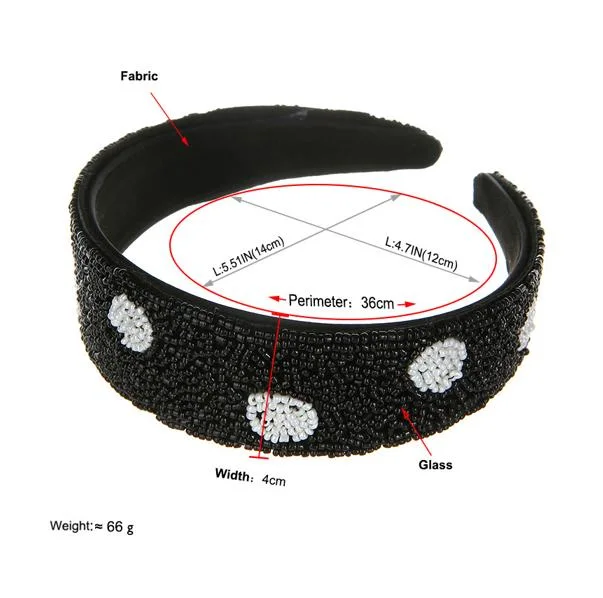 Red Color Christmas Headband Women Girl Hair Band